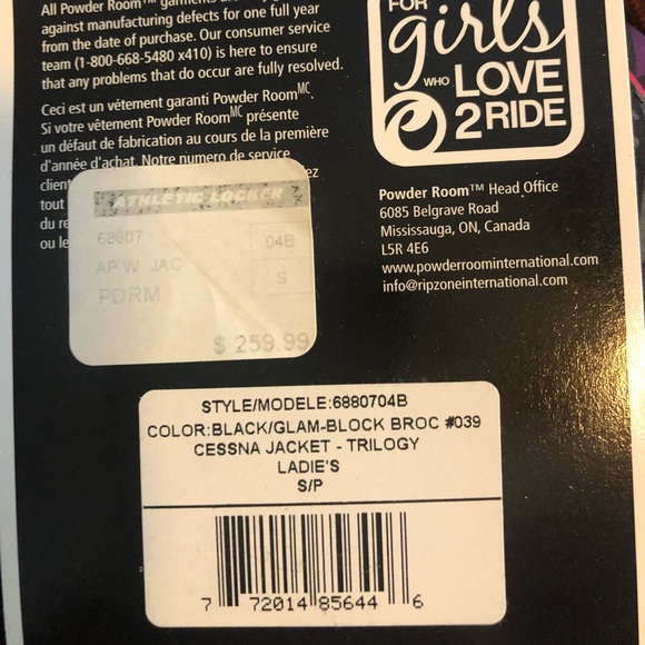 NWT Powder room ladies winter jacket. - Picture 8 of 11